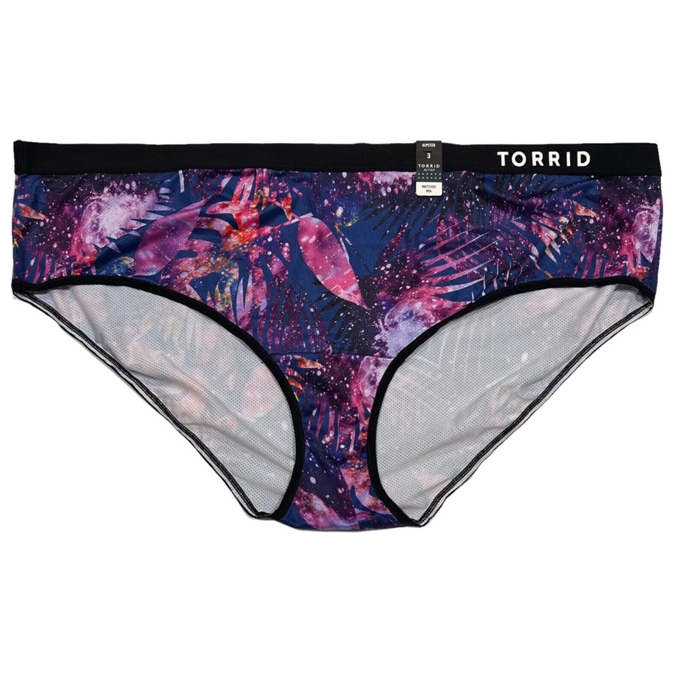 Torrid size 2 Active Microfiber Mid-Rise Hipster Logo Panty